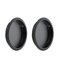 Two Pack Round Pocket Door Pulls For Closet Doors Two And One Eighth Inch Black Finger Pulls With Easy Snap In Installation No Nails Needed