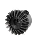 Close-up of Two Piece Bevel Gear Set For Mechanisms, 1M Module, 20 Teeth, 5mm Shaft Hole, 1 To 1 Tapered Bevel Pinion Gear, 45 Steel