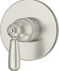 Allura Three Port Diverter Trim for Shower Valve Satin Nickel Finish Not Included Valve shown from front angle