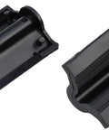 Replacement Clamp Covers For Bike Repair Stands PCS9 PCS10 PCS11, Durable Black Caps laying flat, product detail view