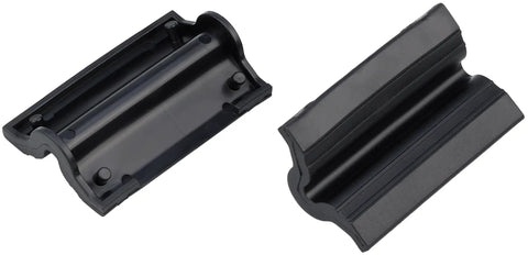 Replacement Clamp Covers For Bike Repair Stands PCS9 PCS10 PCS11, Durable Black Caps laying flat, product detail view