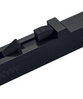 Invisible Black Barn Door Soft Close Kit For Doors Up To 88 Pounds with Spring Buffer Damper, shown in close-up view.