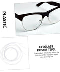Eyeglass Repair Thread For Easy Maintenance And Quick Fixes Handy Durable Glasses Repair String For Eyewear Enthusiasts Pro Grade Replacement Cable For Frames Half Frame And Regular Glasses On The Go Repairs shown with eyeglasses and repair tool