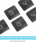 Mercedes Benz Window Switch Button Trim Cover Sticker Kit Fits Most A B C E G GLA CLA GLK ML And GLE Class Interiors set with icons