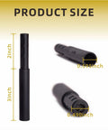 Product size illustration of 8 Pack Golf Club Shaft Extensions Carbon Fiber 0.49 Inch Small End 0.595 Inch Thick End By 3 Inch Length