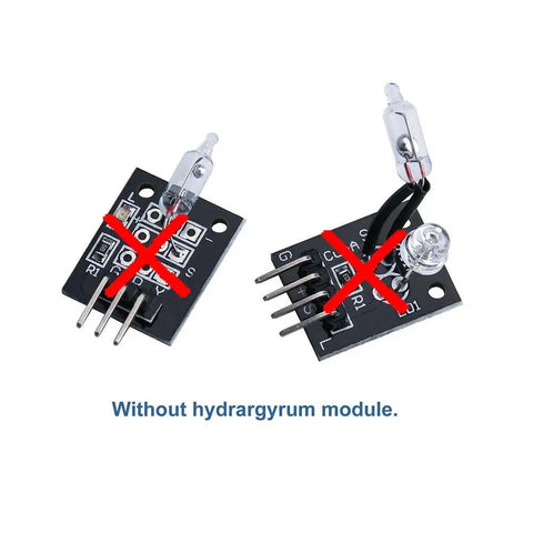 Upgraded 37-In-1 Sensor Modules Kit With Tutorial For Arduino R3 Mega 2560 Nano Compatible close-up without hydrargyrum module