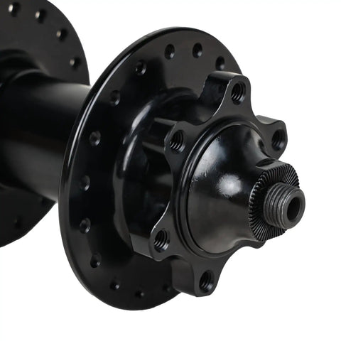 8 9 10 Speed Rear Wheel Hub For MTB And Commuter Bikes With 6 Bolt Disc Quick Release Lightweight Aluminum Black Finish