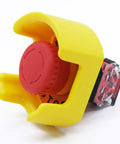 Red Mushroom Emergency Stop Push Button Switch With 1 NC 1 NO Contacts 22mm Panel Mount 6mm Thick Latching 600V 10A Heavy Duty Safe Stop