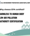 EPA certification benefits highlighted in image for Gas Powered Workhorse Earth Auger Post Hole Digger 52cc 1800W.