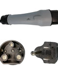 Top Shelf Charging Power Cord Assembly For MadJax X Series Storm And Star Ev Golf Cart with plug end and connector view.