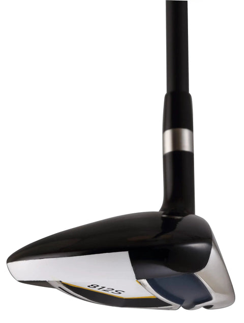 Offset 7 Wood Golf Club Right Hand Senior Flex With Men's Senior Size Black Pro Velvet Grips 42 Inch Standard Length 22 Degree Loft Dyna Flo Graphite Shaft Includes Head Cover close-up of club head