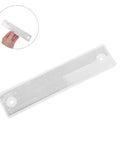 Photoelectric Sensor Reflector Rectangle for Industrial Automation Pro Grade Positioning, compact white plastic reflector panel with mounting hole