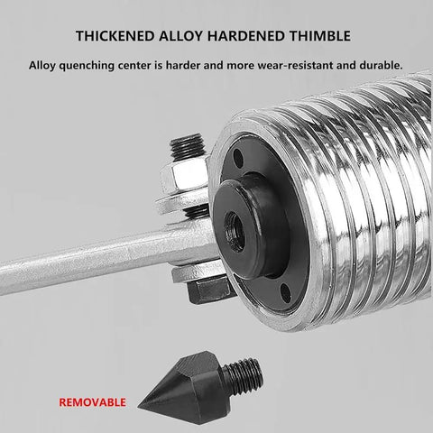 Close-up of thickened alloy hardened thimble on Beefy Multifunctional Hydraulic Puller With Vertical And Horizontal Gear Separator