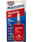 High Strength Red Threadlocker for Metal Fasteners, 36 Ml Bottle, Industrial Grade Locking Adhesive That Prevents Loosening From Vibration, Quick Cure, Durable Secure Bond