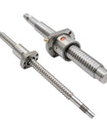 20mm Ball Screw Rod With 5mm Lead And 10mm Lead End Machined, Includes Single Ball Nut For Engraver, Milling And Router CNC Machines