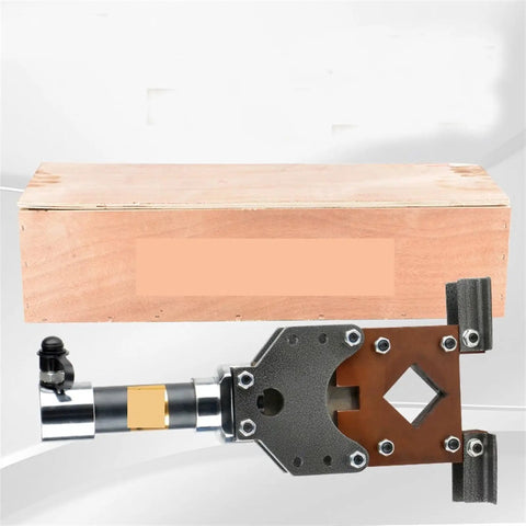 Heavy Duty Portable Hydraulic Pipe Cutter For 50x50mm Square Tube And Angle Steel Efficient Electric Iron Shear Tool in wooden box.
