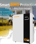 Kick The Grid Habit With This Complete Off Grid Solar Kit Featuring A Robust 12Kw Split Phase Inverter 2400 Watt Solar Panels And An Integrated 51.2V 200Ah LifePo4 Battery For Seamless Home Backup Power And Smart Wifi Monitoring - 10KWh battery with BMS protection.