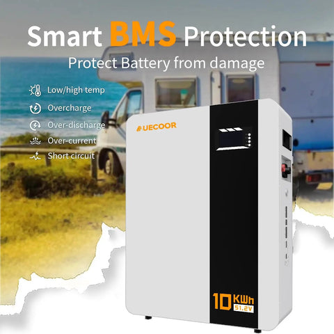 Kick The Grid Habit With This Complete Off Grid Solar Kit Featuring A Robust 12Kw Split Phase Inverter 2400 Watt Solar Panels And An Integrated 51.2V 200Ah LifePo4 Battery For Seamless Home Backup Power And Smart Wifi Monitoring - 10KWh battery with BMS protection.