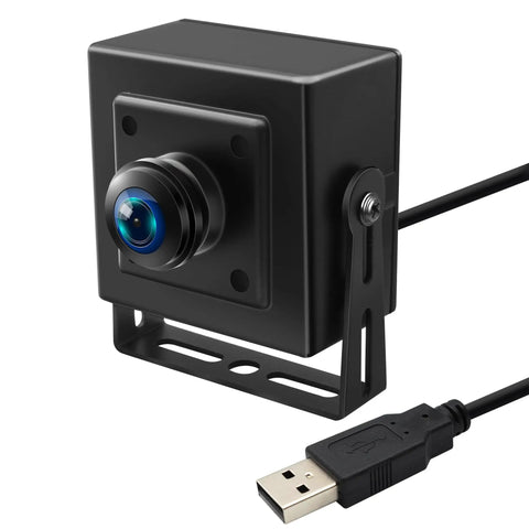 5MP USB Camera with 180 Degree Fisheye Lens, Aptina MI5100 Sensor, in aluminum case, wide-angle industrial web camera for vision