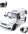 Mercedes AMG G63 Off Road Remote Control Car 1 14 Scale With Doors Open Working LED Lights 2.4Ghz White Color Toy Vehicle