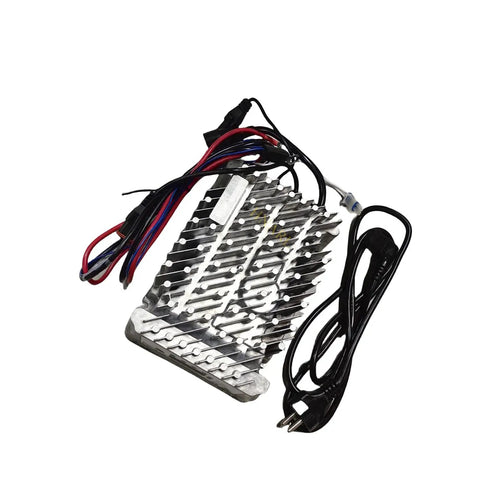 Heavy Duty 12V 15A Battery Charger For Genie Awp Iwp Lift Series 80990gt Replacement Kit showing rugged aluminum body and cables.