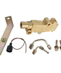 Disc Brake Proportioning Valve Combo Kit With Mounting Bracket For Classic Muscle Cars Includes Nine Sixteenth And One Half Inch Hard Lines.