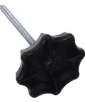 Spare Tire Bolt Replacement Clamp Hold-Down Fastening Mounting Hardware Universal Fit black plastic and metal component