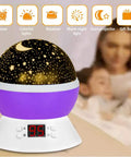 Star Projector Night Light for Kids Bedroom Ceiling With Timer and Rotating Galaxy Sky Projection Baby Sleep Aid Lamp