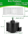Replacement Bathroom Exhaust Fan Motor And Blower Wheel For Nutone 8662 8662N 8831 8832 8832N 8833 8672 specs