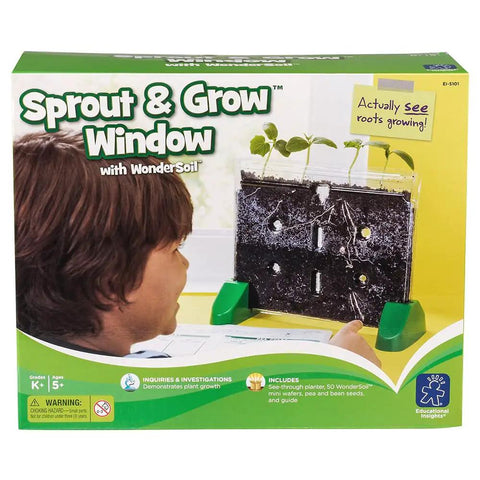 Sprout And Grow Window See Through Sprouts Kit For Kids Gardening Root Viewer And Classroom Science Set For Home Or School Hands On Seed To Sprout Project Ages 5 Plus