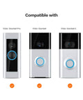 Three video doorbell models compatible with Replacement Screws Kit For Video Doorbells, Fits All Video Doorbell Models