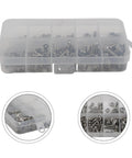 Stainless Steel Fastener Set 320Pcs 2mm to 5mm Metric Assortment With Hex Socket Button Head Screws Nuts Bolts And Washers