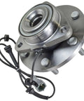 Front And Rear Wheel Hub And Bearing Assembly Kit Heavy Duty For Infiniti QX56 2004 2007 Nissan Armada 2005 2007 Pathfinder Armada 2004 432021LA0A BHA86484 Includes Two Front Hubs And Two Rear Hubs showing a single hub assembly with wiring and bolts