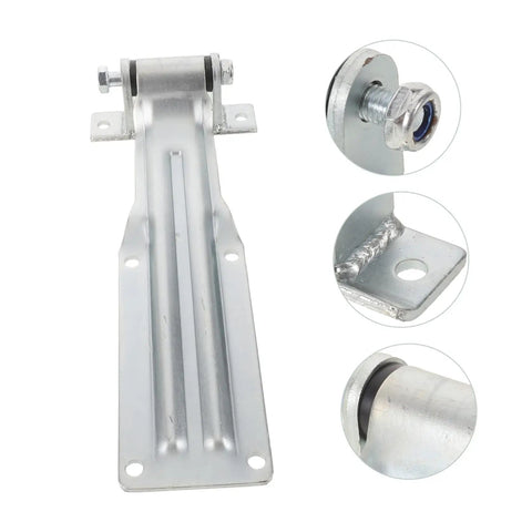 Beefed Up Heavy Duty Iron Trailer Door Hinge With Anticorrosion Finish High Strength Cargo Box Hinge For Utility Trailers Perfect For Freezer And Cold Transport Cold Chain Ready Durable And Weatherproof, silver iron hinge