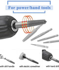 10 Piece Broken Screw Extractor Set For Stripped Screws And Busted Bolts Drill Bit Kit With Quarter Inch Hex Shank Easy Out Remover