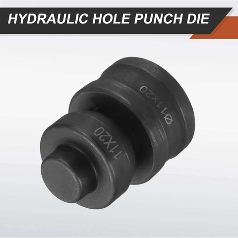 Heavy Duty Hydraulic Hole Punch Die 11x20mm Oval for CH60 Electric Punching Machine, 40Cr Steel Upper and Lower Dies