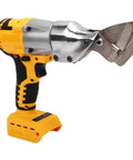 Heavy Duty Cordless Metal Shears With 400Nm Brushless Motor And Rotating Head, Battery Powered Electric Sheet Metal Cutter close-up view.