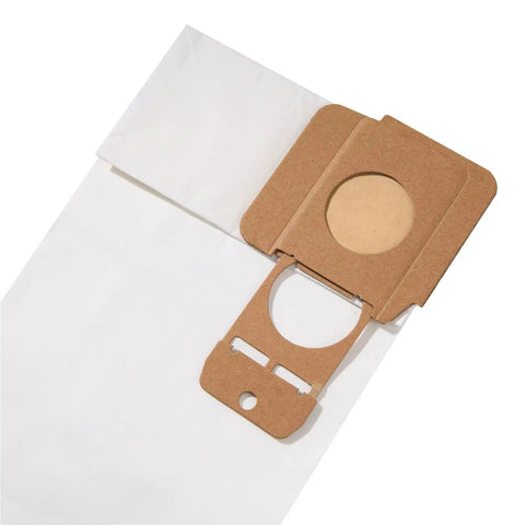 Vacuum Cleaner Paper Bags Pack Of 20 Compatible With Karcher Tornado CV30 1 CV38 1 CV48 2 NSS Pacer 112 115UE Replacement Bags Easy Install For Home Or Small Biz Use. Close-up showing cardboard fitting and white bag material detail.