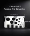 Sturdy Stainless Steel Screw Measuring Ruler With Precision Thread And Distance Gauge For Screws Bolts And Nuts, 10cm compact size
