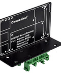 Rack Mount Bracket For Raspberry Pi And Arduino In Industrial Control Systems Fits Pi 1 A Plus B Plus 2 B 3 B 3 B Plus 4 B Zero W Pi 5 Uno Mega 2560 R2 R3 R4 BeagleBone, black aluminum DIN rail bracket