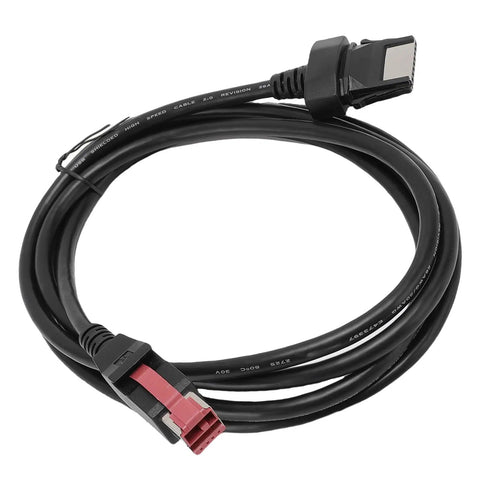 USB Barcode Scanner Cable For POS Systems And Printers, Durable PVC 5.9ft USB Cord with connectors for fast data transmission.