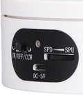 Close-up of control panel on Smart Motorized Rotating Display Stand With Smooth 360 Spin for Pro Photo Shoots, USB powered.