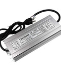 Beefy 250W 12V DC LED Driver Power Supply For Outdoor Use IP67 Waterproof Transformer with power cord and silver casing