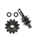 Overdrive Differential Gear Set 12T Hardened Steel 1 24 Upgrade For Axial SCX24 RC Crawler includes worm gear and locker.