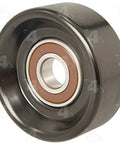 Front view of Hayden Automotive idler and belt tensioner pulley; 3 in OD, 0.69 in ID for 1 in belt.