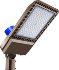 Beefy 36000 Lumen Outdoor Parking Lot Flood Light With Slip Fitter Mount 5000K LED Shoebox IP65 Waterproof Photocell