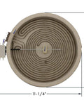 Top view of multicolor range surface element replacement for your stove, 11 1/4 inches, universal fit, durable cooktop part.