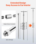 Extended design of Inner CV Axle Puller Tool Set With Slide Hammer 4 Lb And Two Inch And Two And A Half Inch CV Joint Fork Adapters