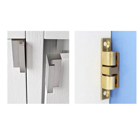 Double Ball Cabinet Door Catch with Adjustable Tension Roller Latch installed on wooden cabinet