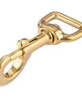 Solid Brass Swivel Bolt Snap Hooks Three Eighths Inch Opening Three And One Eighth Inch Length Seven Eighths Inch Eye Heavy Duty Clip